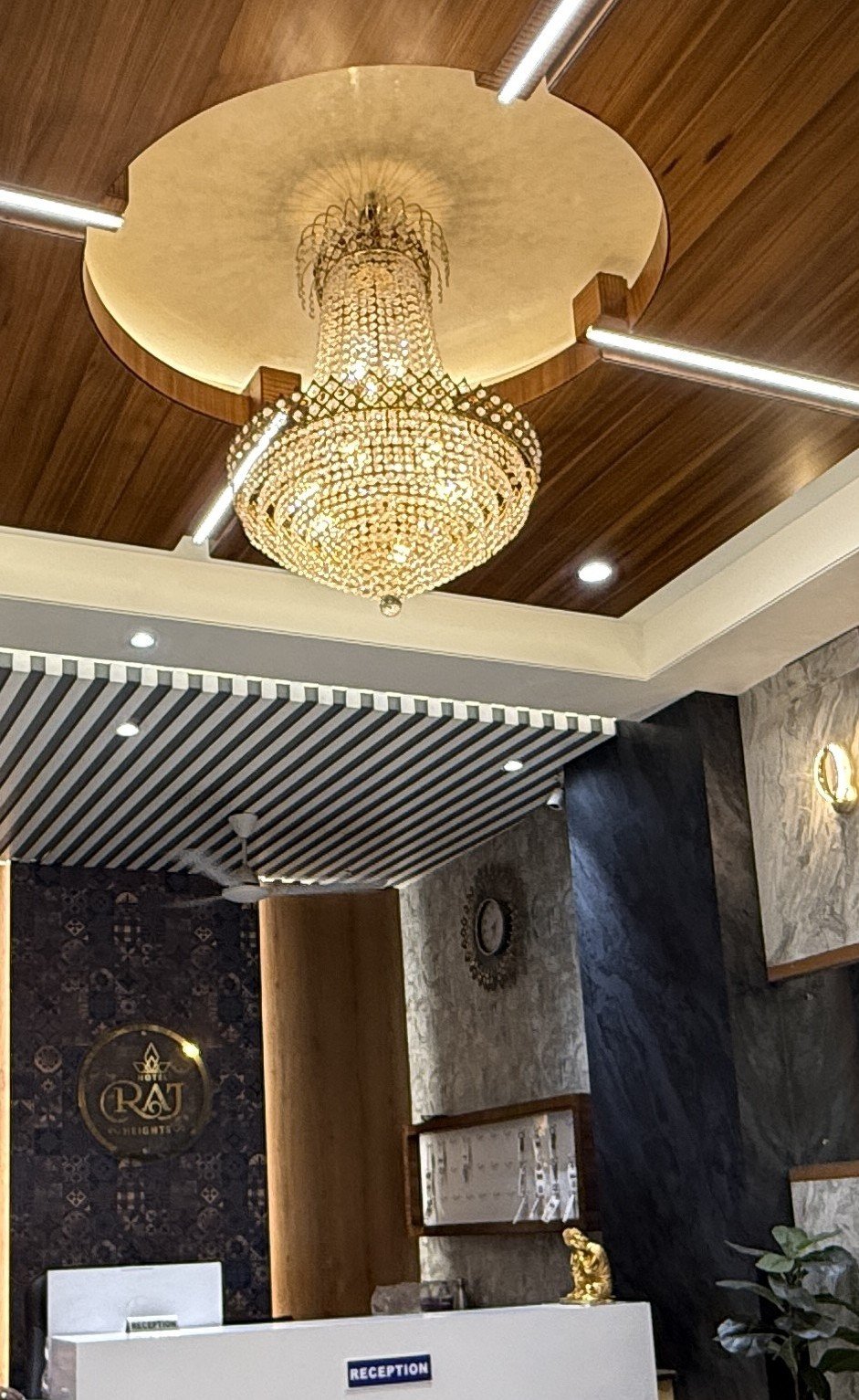 Lobby of Hotel Raj Heights